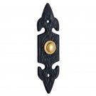 Decorative Iron Bell Push -  Black Powdercoated