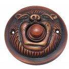 Lion Bell Push - Antique Copper