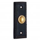 Rectangular Georgian Iron Bell Push - Black Powdercoated