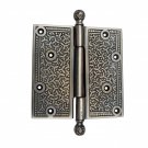 103mm x 114mm Brass Decorative Hinge - Antique Brushed Nickel