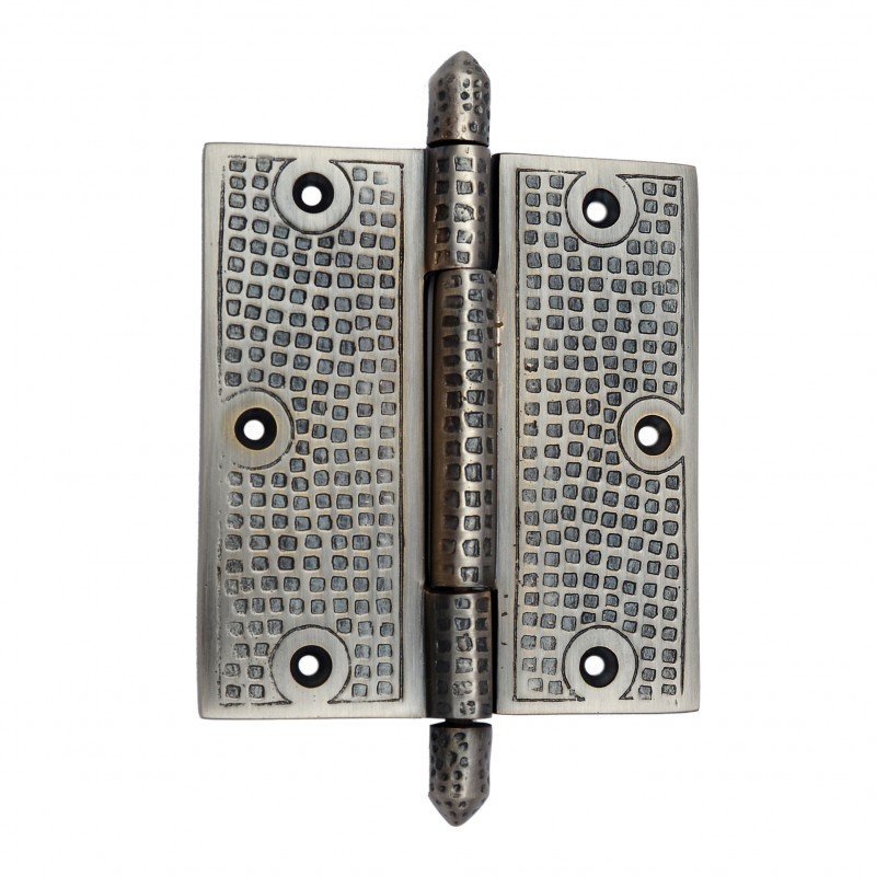 5"" x 5"" Brass Decorative Hinge Antique Brushed Nickel