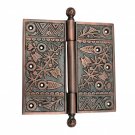6"" x 6"" Brass Decorative Hinge - Antique Copper