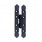 ""Allon"" Black Antique Iron H Hinge - Black Powdercoated