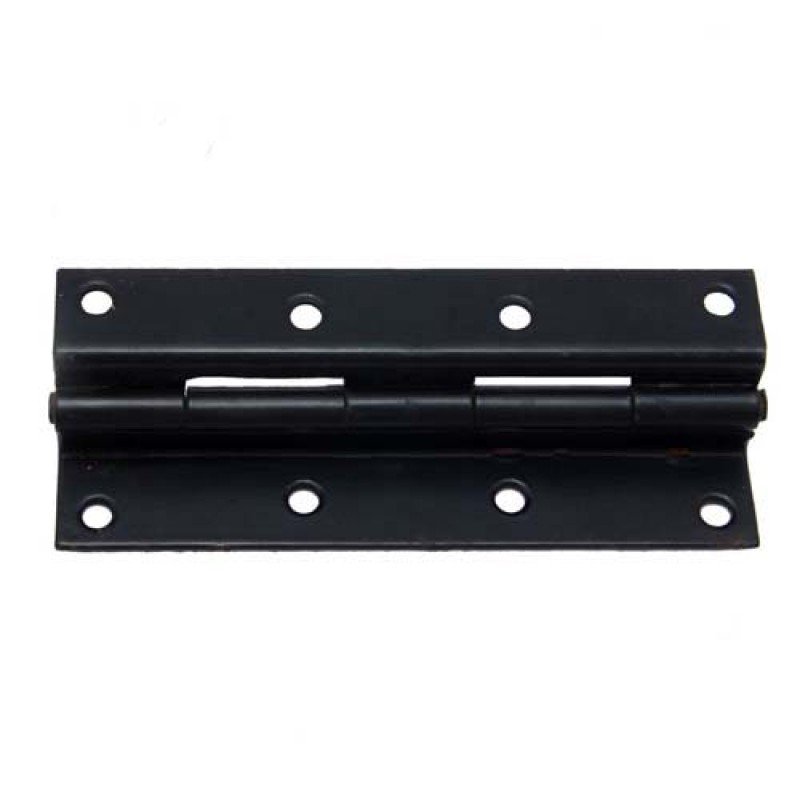 153mm x 55mm Iron Hinge -  Black Powdercoated
