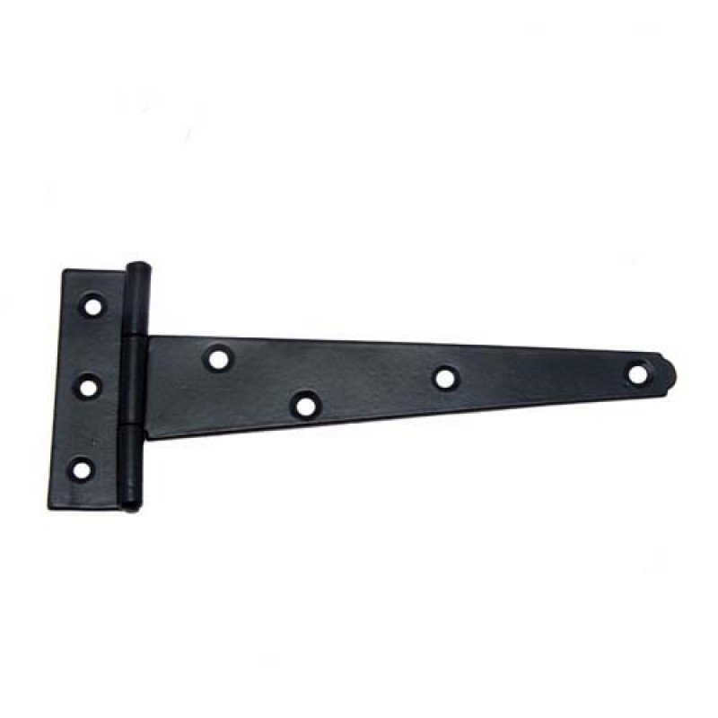 172mm x 70mm Iron T-Hinge -  Black Powdercoated