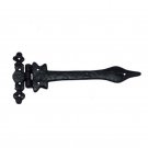 240mm x 105mm Iron Hinge - Black Powdercoated