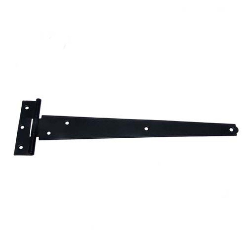 272mm x 80mm Iron T-Hinge - Black Powdercoated