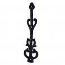 277mm x 77mm Iron Hinge - Black Powdercoated