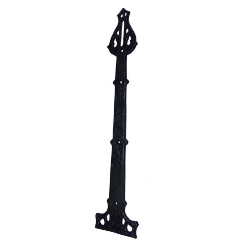 460mm x 100mm Iron Hinge - Black Powdercoated