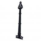 460mm x 100mm Iron Hinge - Black Powdercoated
