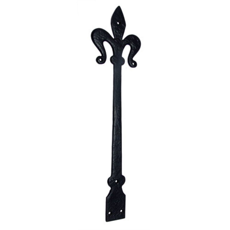 460mm x 119mm Iron Hinge - Black Powdercoated