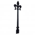 460mm x 119mm Iron Hinge - Black Powdercoated