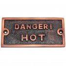 Danger Brass Door Sign - Antique Copper