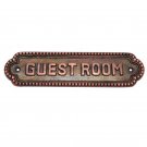 Guest Room Brass Door Sign -  Antique Copper