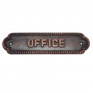 Large Office Brass Door Sign - Antique Copper