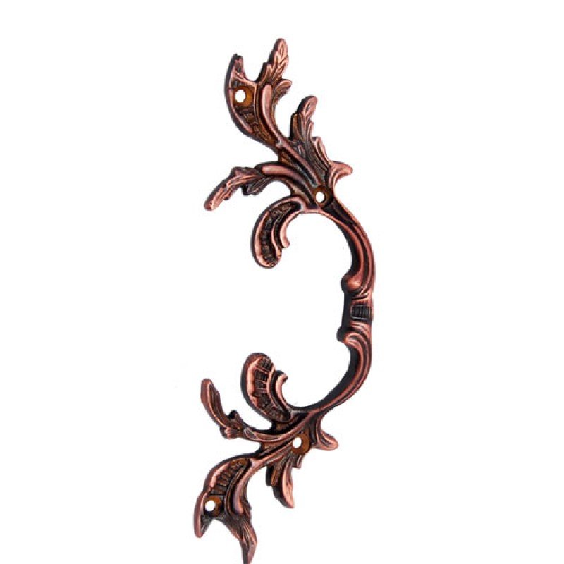 ""Meonenim"" Decorative Brass Cabinet Pull - Antique Copper