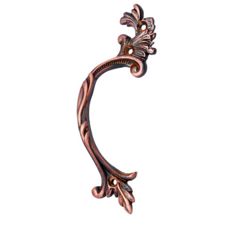 ""Nod"" Decorative Brass Cabinet Pull - Antique Copper