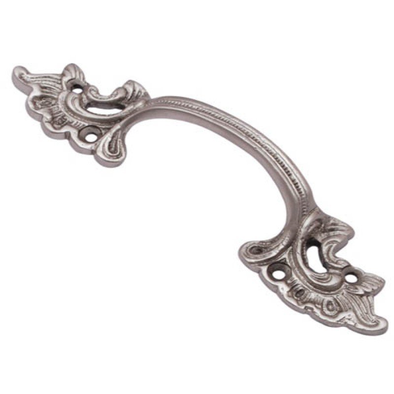 ""Oreb"" Decorative Brass Cabinet Pull - Satin Nickel