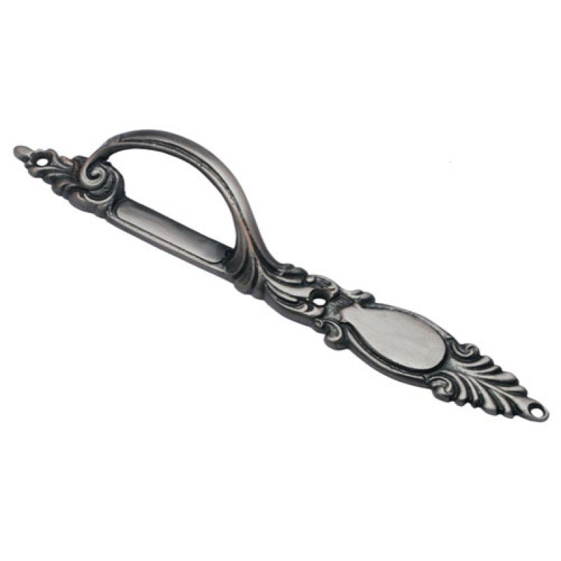 ""Othni"" Decorative Brass Cabinet Pull - Antique Brushed Nickel