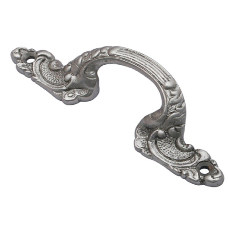 ""Pur"" Antique Brass Cabinet Pull - Satin Nickel