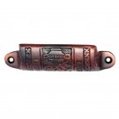 ""Bucheru"" Decorative Brass Drawer Pull - Antique Copper
