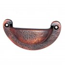 ""Eliud"" Decorative Brass Drawer Pull - Antique Copper