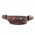 ""Gispa"" Decorative Brass Drawer Pull -  Antique Copper