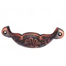 ""Hazo"" Decorative Brass Drawer Pull - Antique Copper