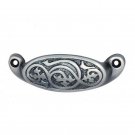 ""Ishod"" Antique Brass Drawer Pull -  Antique Brushed Nickel
