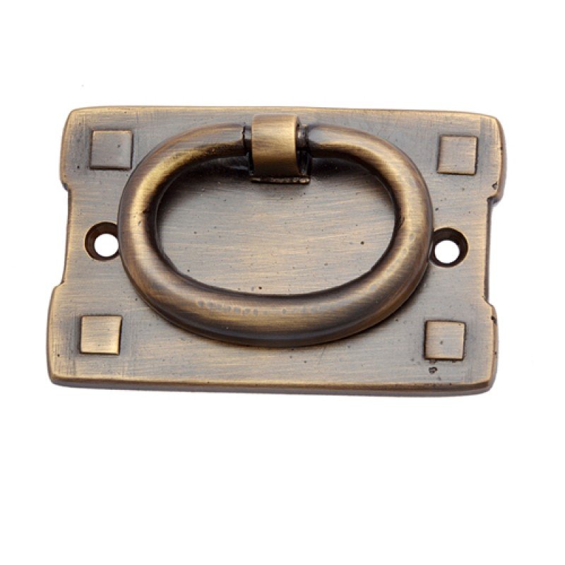 ""Bartimeus"" Antique Brass Drop Pull - Antique Brass
