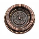 ""Bernice"" Brass Decorative Drop Pull - Antique Copper