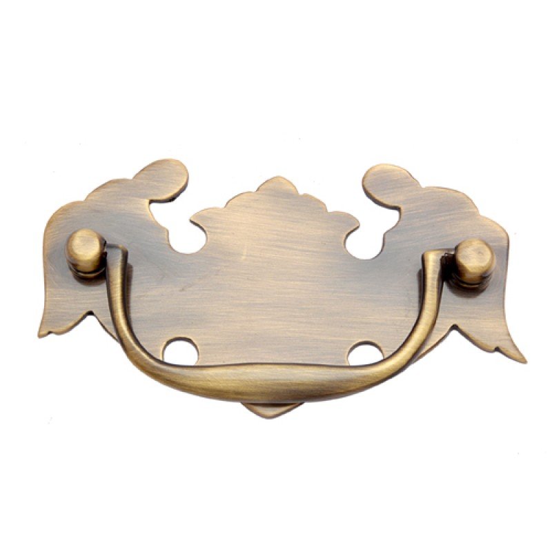 ""Chilion"" Antique Brass Drop Pull -  Antique Brass