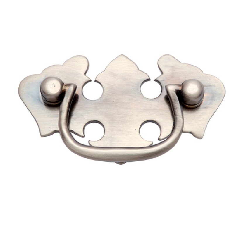 ""Elika"" Brass Drop Pull - Antique Brushed Nickel