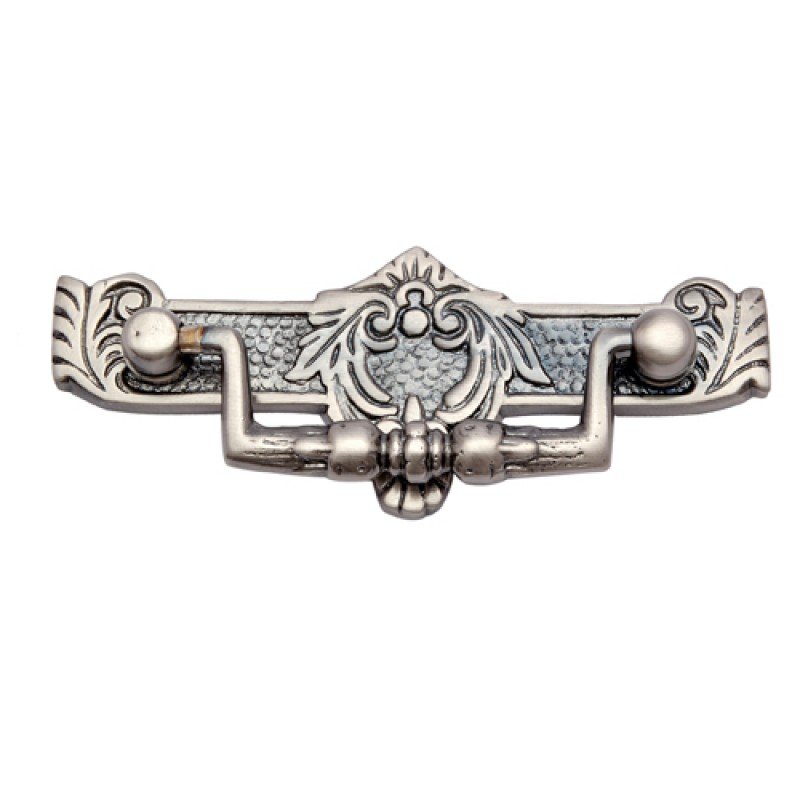 ""Isui"" Brass Decorative Drop Pull - Antique Brushed Nickel