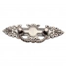 ""Izri"" Brass Decorative Drop Pull - Antique Brushed Nickel