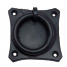""Pethahiah"" Black Antique Iron Drop Pull -  Black Powder Coated