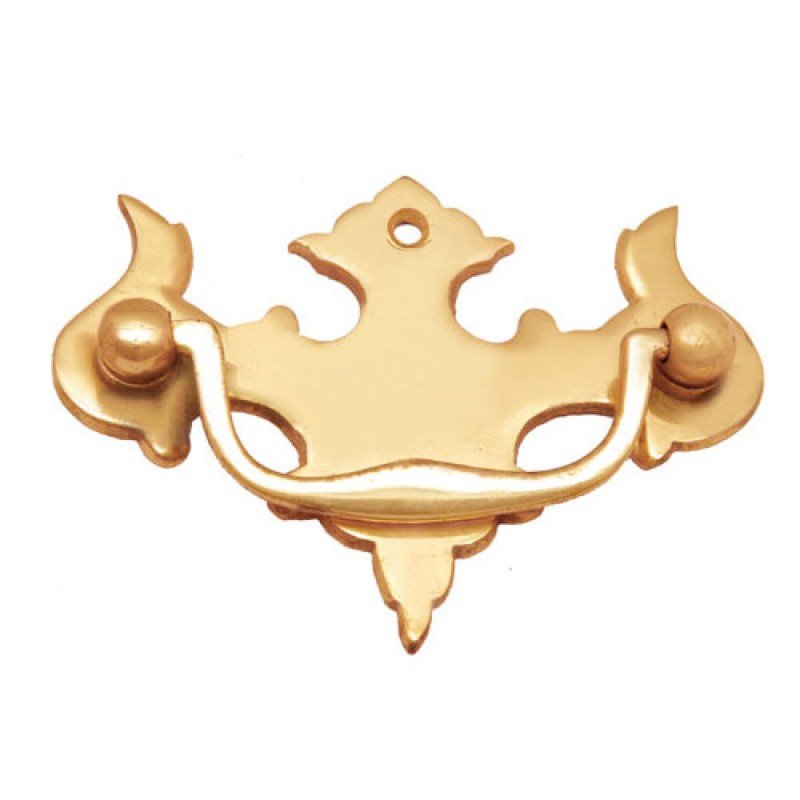 ""Reuel"" Brass Drop Pull - Polish Lacquered