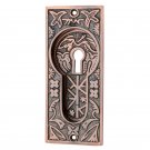 ""Letushim"" Brass Decorative Flush Pull - Antique Copper