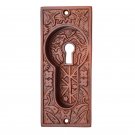 ""Letushim"" Silicon bronze Decorative Flush Pull -  Distressed Silicon Bronze Rust Patina