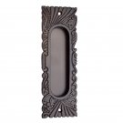 155mm ""Hazaiah"" Silicon Bronze Decorative Flush Pull - Distressed Silicon Bronze Medium Patina