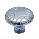 ""Caiaphas"" Brass Cabinet Knob - Polished Chrome