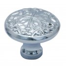 ""Candace"" Brass Cabinet Knob - Polished Chrome