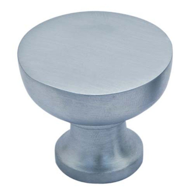""Carmi"" Brass Cabinet Knob - Matt Chrome