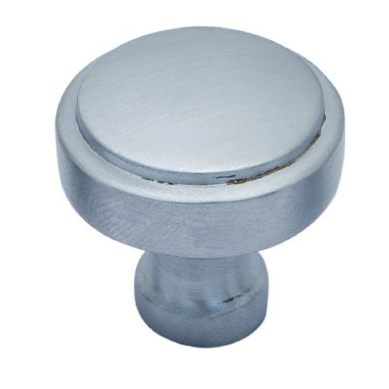 ""Cephas"" Brass Cabinet Knob - Matt Chrome