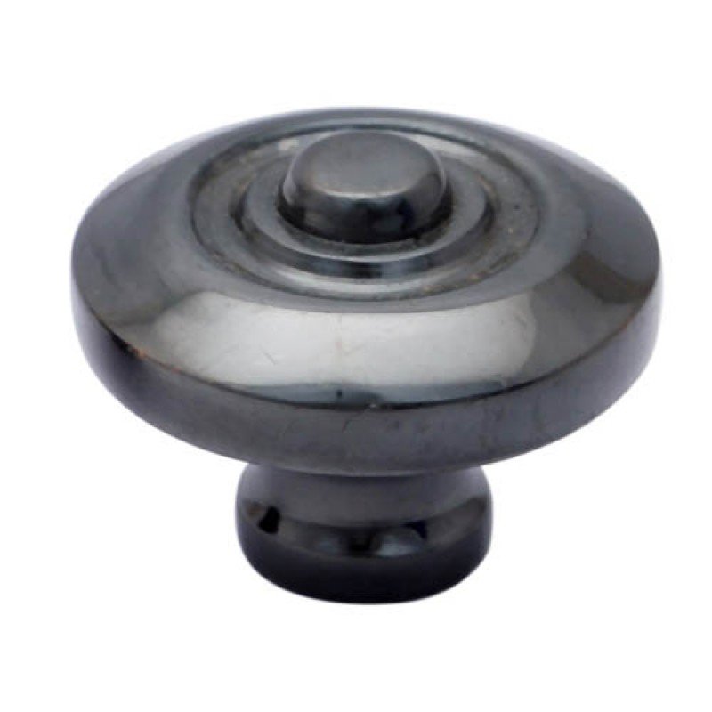 ""Cornelius"" Brass Cabinet Knob - Black Nickel