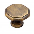 ""Jezer"" Brass Cabinet Knob - Antique Brass