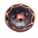 ""Laban"" Brass Cabinet Knob - Antique Copper