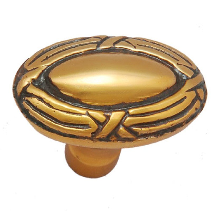 ""Lael"" Brass Cabinet Knob - Satin Brass