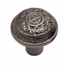 ""Millo"" Brass Cabinet Knob - Antique Brushed Nickel