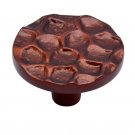 ""Accho"" Silicon Bronze Cabinet Knob - Distressed Silicon Bronze Rust Patina